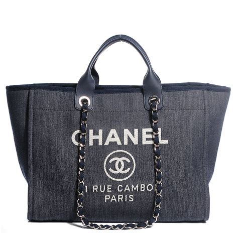 chanel blue canvas tote|chanel canvas tote handbags.